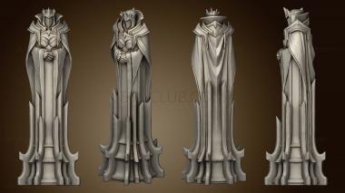 3D model Paladin Chess White queen (STL)