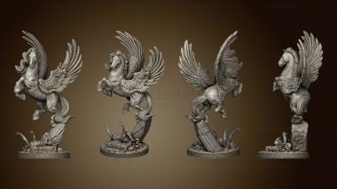 3D model Pegasus and Female Perseus Horse (STL)