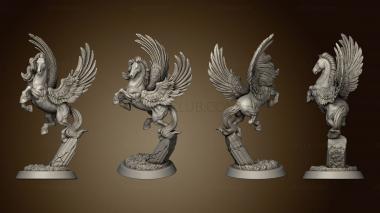 3D model Pegasus and Female Perseus Horse (STL)