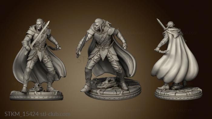 3D model Primal Augur Elf Warrior and Athos Hero Elf Warrior (STL)