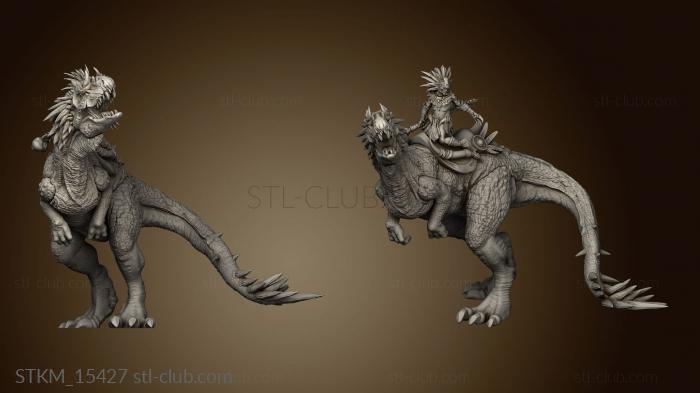 3D model Primeval clash core box Allosaurus (STL)