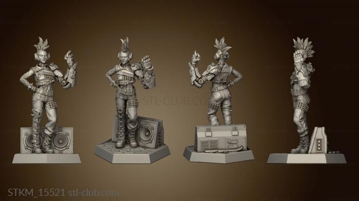 3D model Sci Fi Undercity Exiles Heroes As strong (STL)