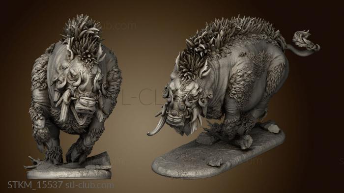 3D model The Worthy Prey Dire Boar (STL)