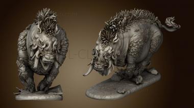 3D model The Worthy Prey Dire Boar (STL)