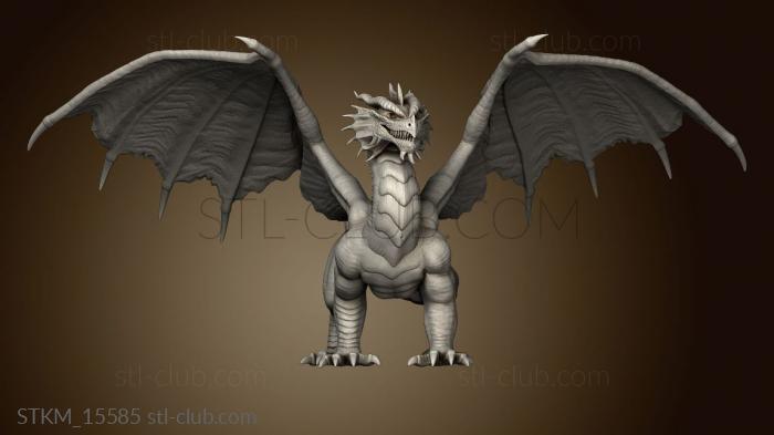 3D model Red Dragon Adult stand (STL)