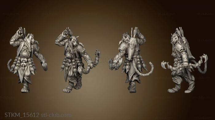 3D model redclay jan Tabaxi Attack (STL)