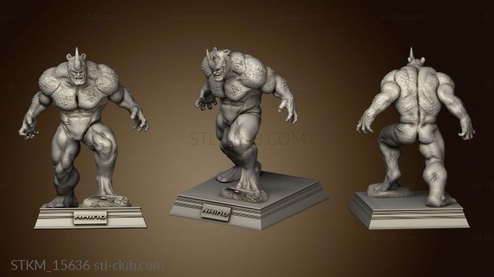 3D model RHINO VS SPIDERMAN (STL)