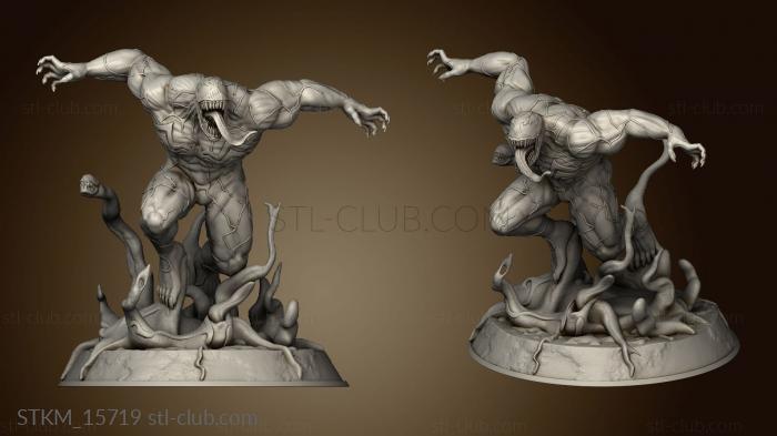 3D model Venom Figure separate (STL)