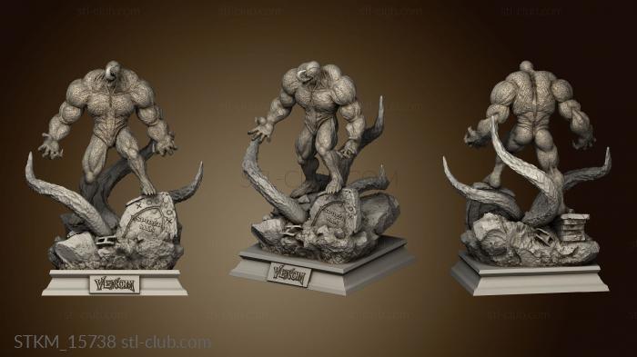 3D model venom tumulo Diorama botton (STL)