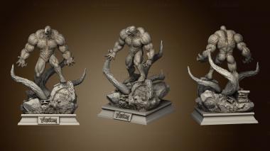 3D model venom tumulo Diorama botton (STL)