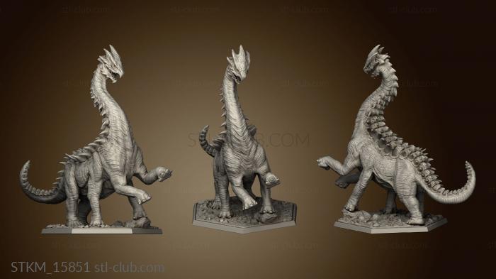 3D model Saurian Native Diplomacy Kephalesaurus (STL)