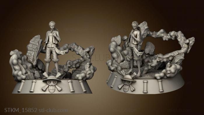 3D model Luffy from figure (STL)