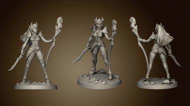 3D model Sea Elf Witch Warrior Mage Siren Corsair Cavalry (STL)