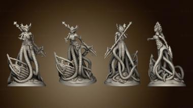 3D model Sea Elf Witch Warrior Mage Siren Corsair Cavalry (STL)