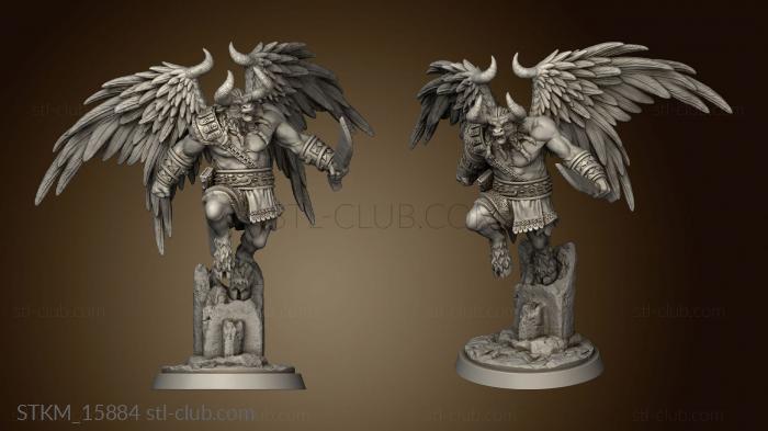 3D model Winged Bull Men Bullmen (STL)