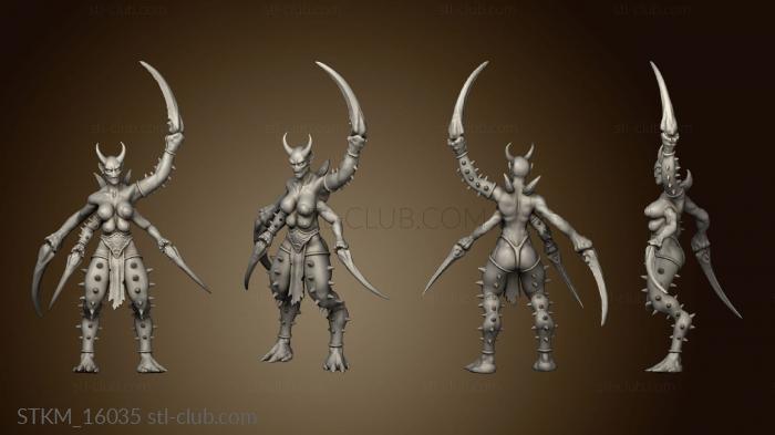 3D model Spider maidens Coven (STL)