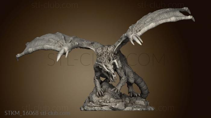 3D model Silk Red Dragon (STL)