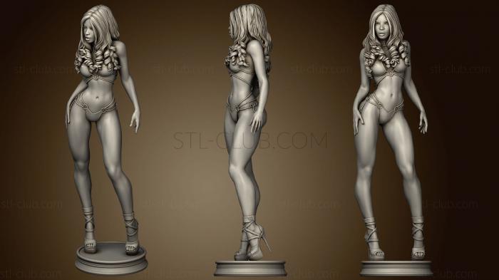 3D model aleysha figurine able (STL)