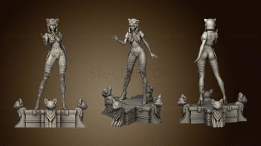 3D model Steampunk Catwoman statue (STL)