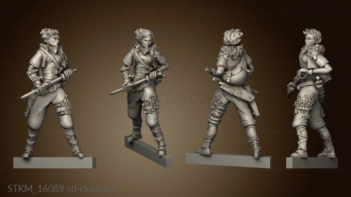 3D model Adventurers Ranged Female rogue (STL)