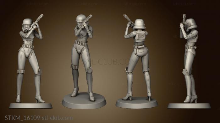 3D model stormtrooper female (STL)