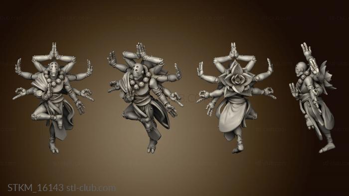 3D model Wired Monk and Druid (STL)