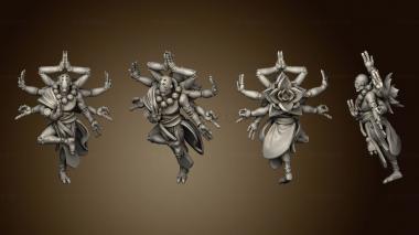 3D model Wired Monk and Druid (STL)