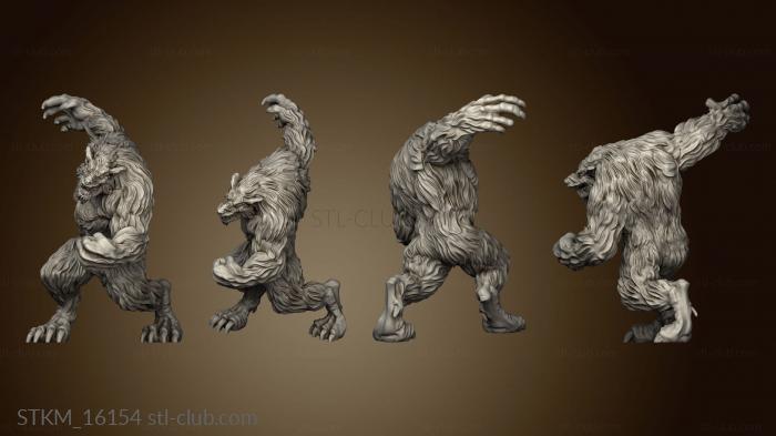 3D model werewolves Raised Claw (STL)