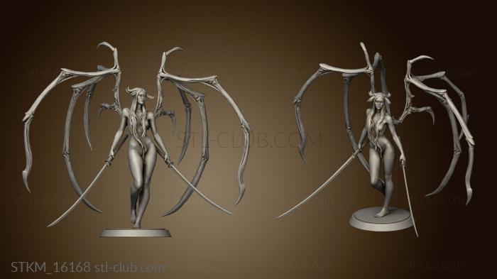 3D model Undead Succubus Sexy Winged (STL)