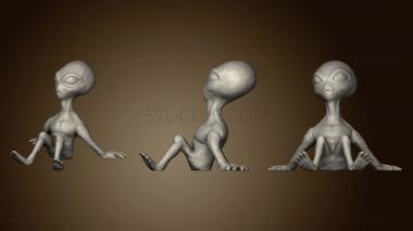 3D model alien tablet stand (STL)