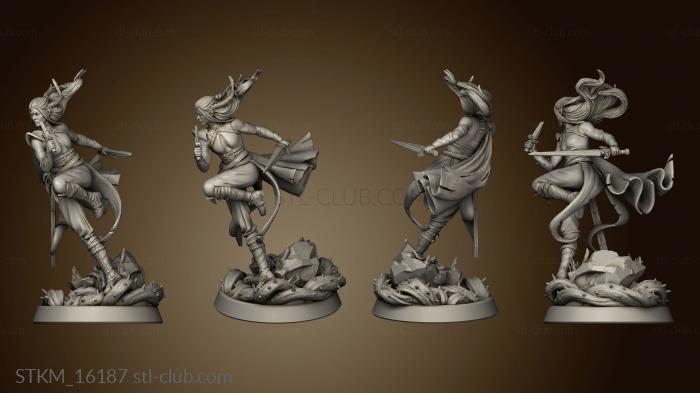 3D model Tangleheart Forest Unseelie Elf Assassin (STL)