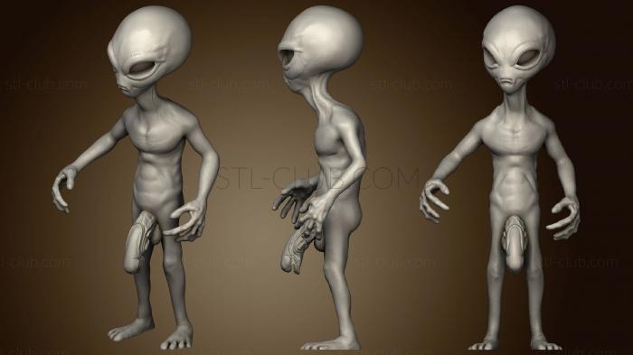 3D model Alien with Dick Balls (STL)