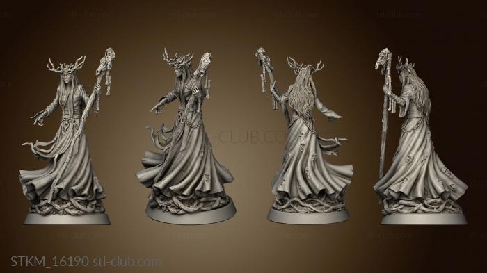 3D model Tangleheart Forest Unseelie Elf Mage (STL)