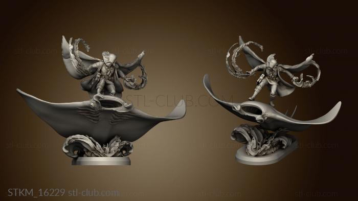 3D model The Carcarodonic Pirate Lords Manta Rider (STL)