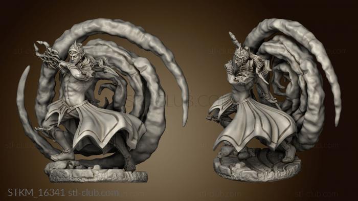 3D model The Queens Web Underworld Dark Elves Arcane Adept (STL)