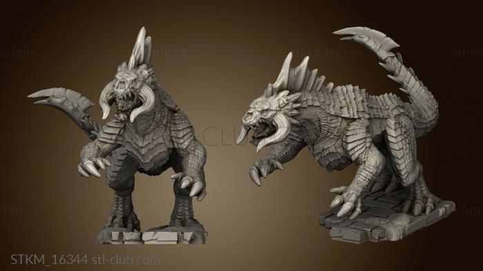 3D model Monster Black Guard Drake Attacking (STL)