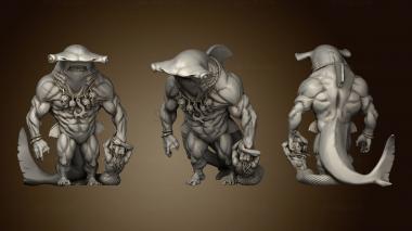 3D model Titans Forge Abyssal Merfolks Sharkmen Sharkman (STL)