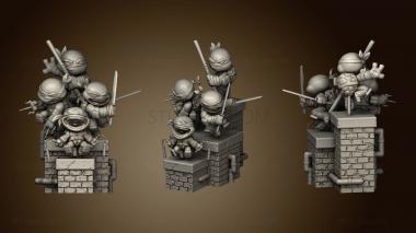 3D model Tortugas Ninja Chibi (STL)