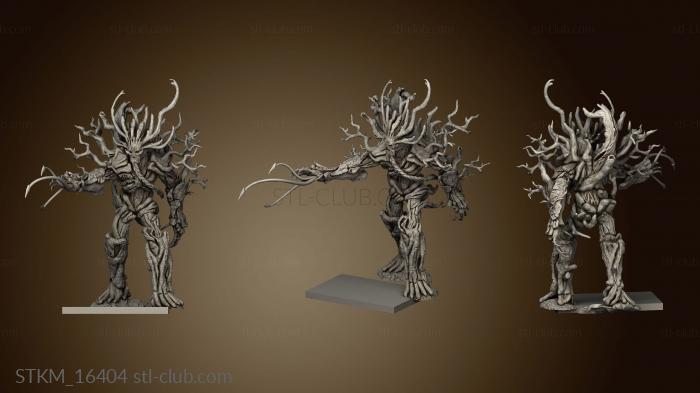 3D model TREEMAN ATTACKING flat (STL)