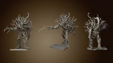 3D model TREEMAN ATTACKING flat (STL)