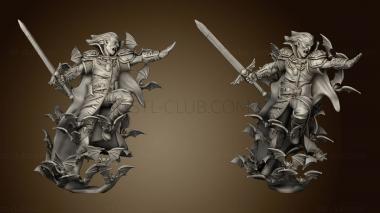 3D model Vampire Lord Attacking (STL)