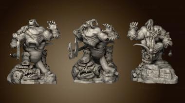 3D model Warcraft Grommash Hellscream platform (STL)