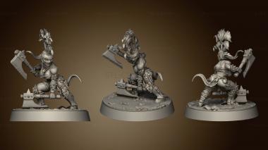 3D model Dwarves Ark An Dar Troops Bloodstone Berserkers (STL)