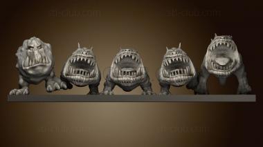 3D model orcs and goblins Squigs (STL)