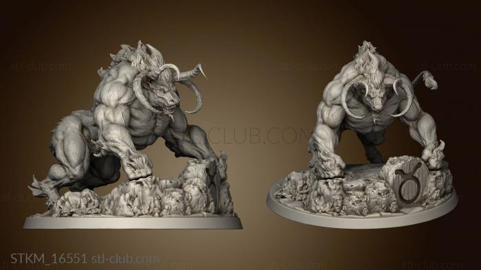 3D model Western Zodiacs Taurus (STL)