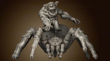 3D model Orc King Poison Fangs Tarantula Tran thu ha (STL)