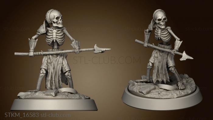 3D model Wight Apocalypse Skeleton Goblin (STL)