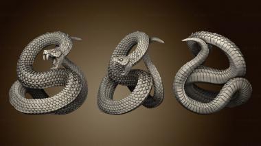 3D model Wilderness Monsters Bosses Giant Snakes Snake (STL)