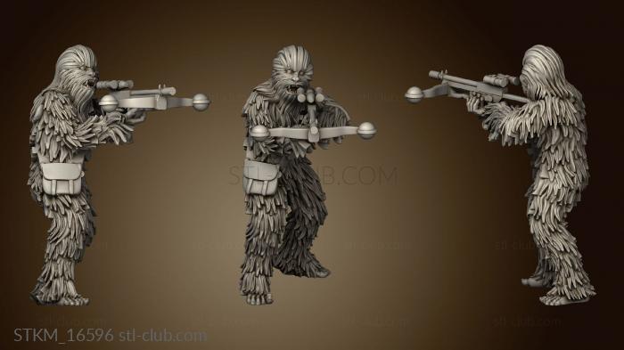 3D model Winter nerf herder and walking carpet hoth chewie (STL)