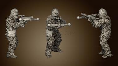 3D model Winter nerf herder and walking carpet hoth chewie (STL)